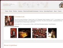 Tablet Screenshot of corneliuslehr.com